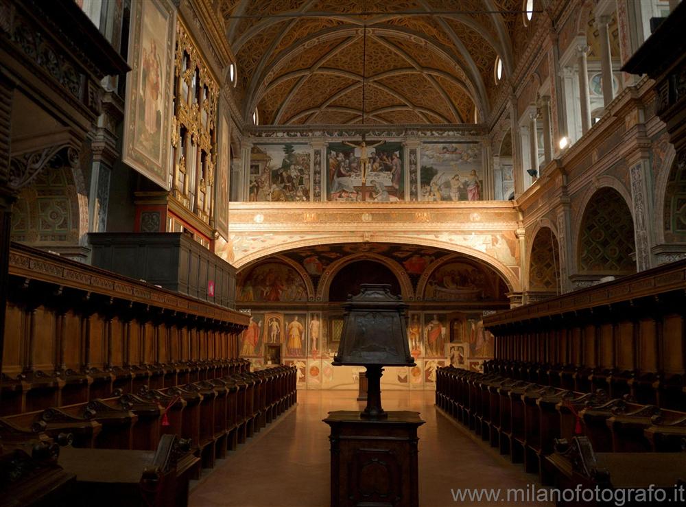 Milan (Italy) - Nuns' hall inside the Church of San Maurizio